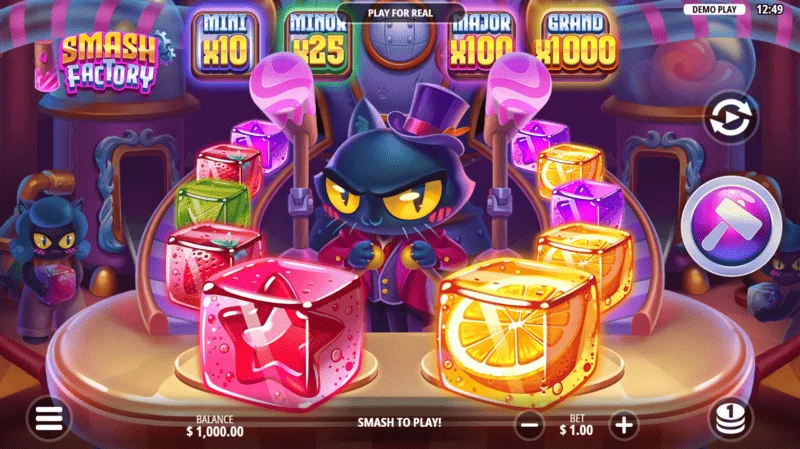 Smash Factory - main game screen